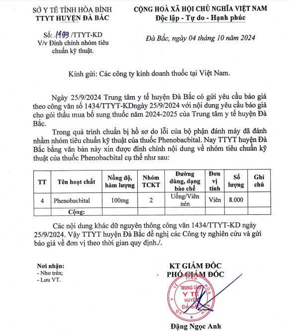 Đính chính cv 1434 TTYT KD