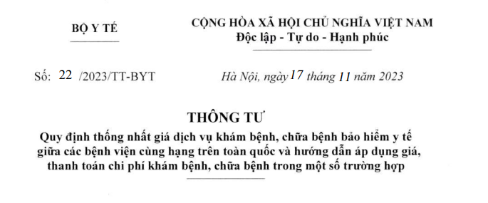 Thông tư 22 của Bộ Y tế